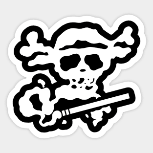 Sanji Smoke White Sticker